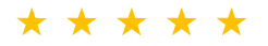 5 yellow stars represents a review